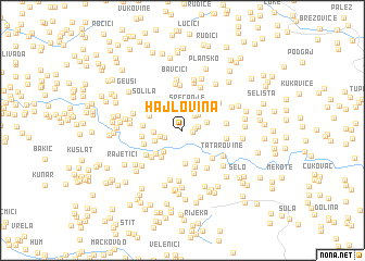 map of Hajlovina