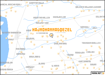 map of Ḩāj Moḩammad Qezel