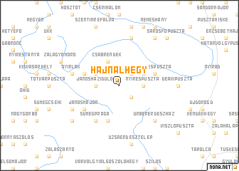 map of Hajnalhegy