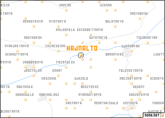 map of Hajnaltó