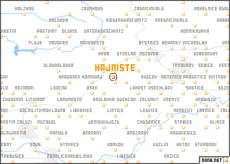 map of Hajniště