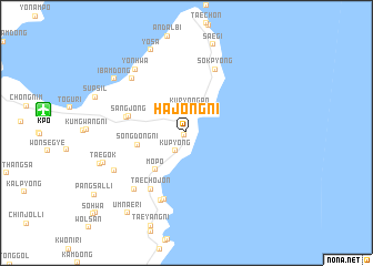 map of Hajŏng-ni