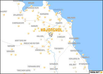 map of Hajŏngwŏl