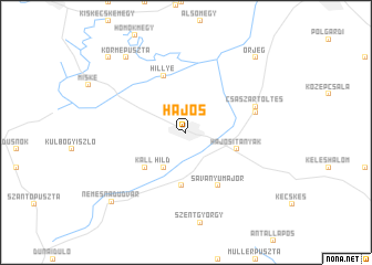 map of Hajós