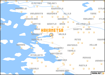 map of Hakametsä