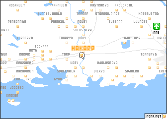 map of Hakarp