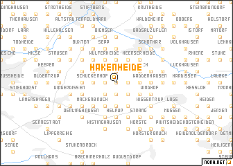 map of Hakenheide