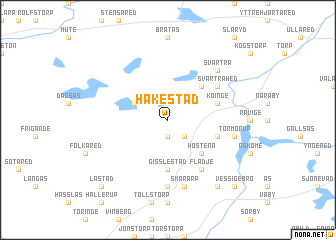 map of Hakestad