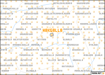 map of Hakgalla