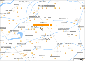 map of Hakīmāwāla