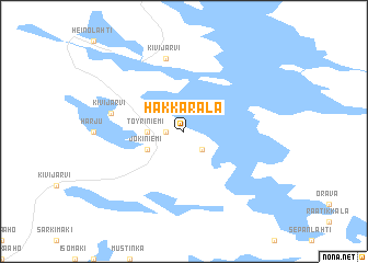 map of Hakkarala