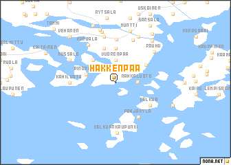 map of Hakkenpää