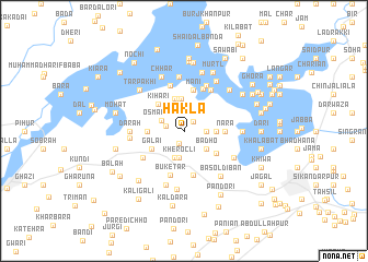 map of Hakla