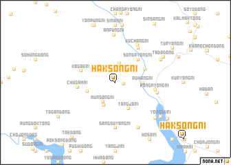 map of Haksŏng-ni