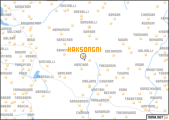 map of Haksŏng-ni