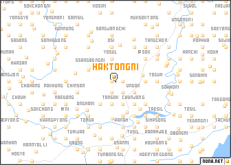 map of Haktong-ni