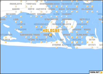 map of Halagbe