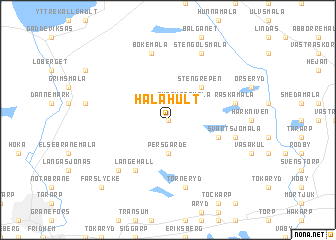 map of Halahult