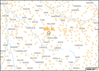 map of Halāl