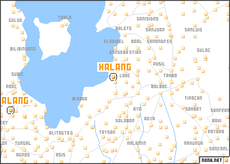 map of Halang