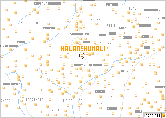 map of Hālan Shumāli