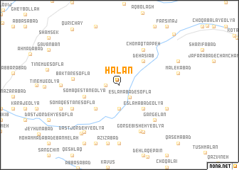 map of Hālān
