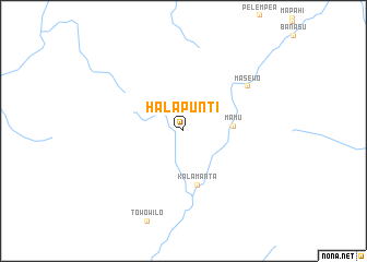 map of Halapunti