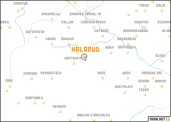 map of Halārūd