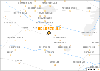 map of Halászdůlő