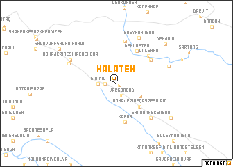 map of Halāteh