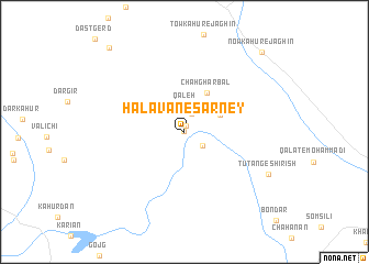 map of Halāvān-e Sarney