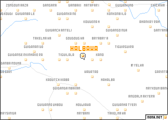 map of Halbawa