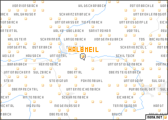 map of Halbmeil