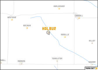 map of Halbur