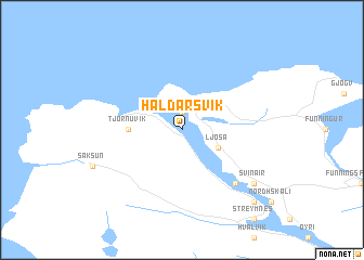 map of Haldarsvík