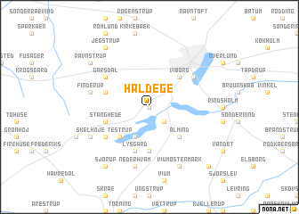 map of Hald Ege