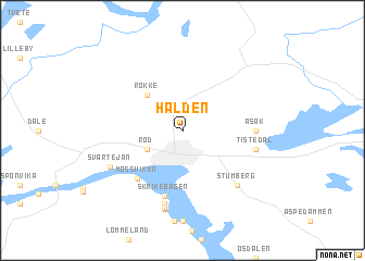 map of Halden