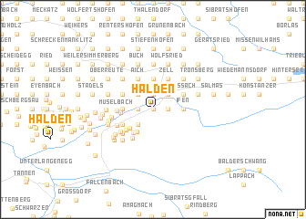 map of Halden