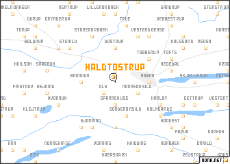 map of Hald-Tostrup