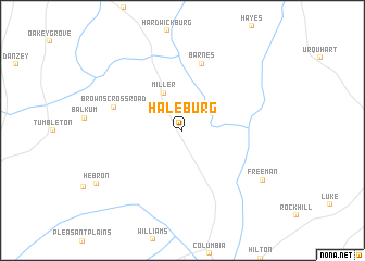 map of Haleburg