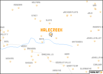 map of Hale Creek