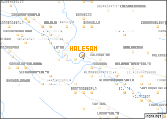 map of Halesam