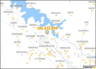 map of Hales Camp