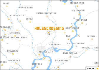 map of Hales Crossing