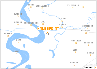 map of Hales Point