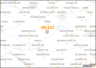 map of Halesz