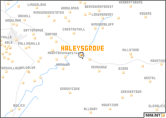 map of Haleys Grove