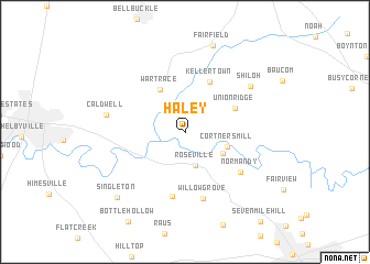 map of Haley