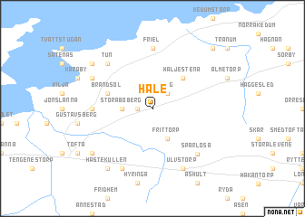 map of Håle