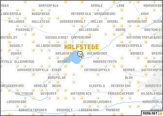 map of Halfstede